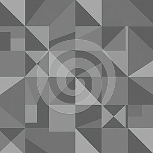Geometric abstract pattern featuring a grid of variously sized triangles and rectangles in