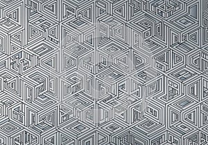 Geometric abstract pattern featuring intricate, interlocking