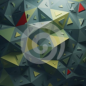 Of overlapping and layered shapes, creating a visually dynamic and