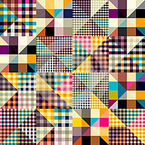 Geometric abstract pattern. Intersection style
