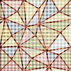 Geometric abstract pattern. Intersection style