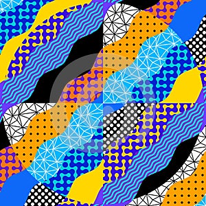 Geometric abstract pattern. Intersection style