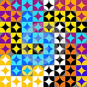 Geometric abstract pattern. Intersection style