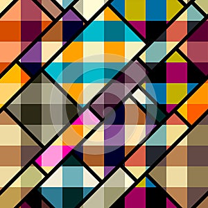 Geometric abstract pattern. Intersection style