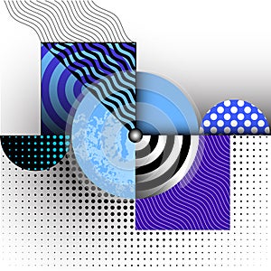 Geometric abstract pattern in low poly style.