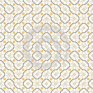 Geometric abstract pattern in midcentury style. Seamless vector