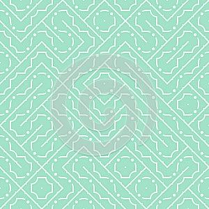 Geometric abstract pattern in midcentury style. Seamless vector