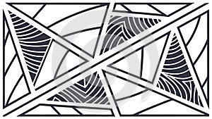 Geometric Abstract Pattern, Modern Intersecting Lines, vector design Generative AI