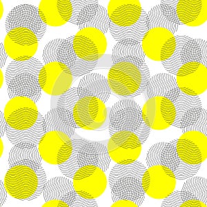 Geometric abstract pattern in patchwork style. Seamless vector