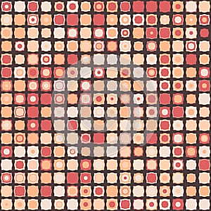 Geometric abstract pattern with simple shapes. Vector