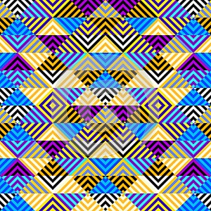 Geometric abstract pattern triangles style. Abstract square texture