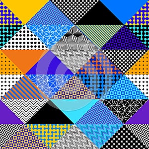 Geometric abstract pattern triangles style. Abstract square texture