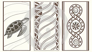 Geometric and Abstract Patterns, Decorative Backgrounds, vector design Generative AI