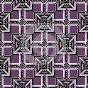 Geometric abstract seamless pattern. Colorful ornamental geometr