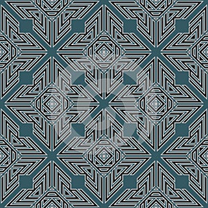 Geometric abstract seamless pattern. Colorful ornamental geometr