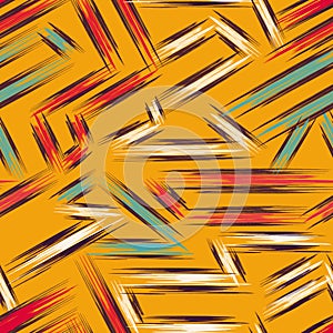 Geometric abstract seamless pattern in graffiti style quality illustration for your design