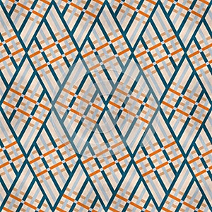 geometric abstract seamless pattern of rhombuses with lines