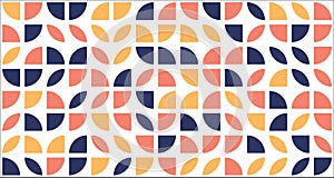 Geometric abstract seamless pattern with simple elements of geometry.