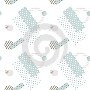 Geometric, abstract seamless pattern for your design. Background.