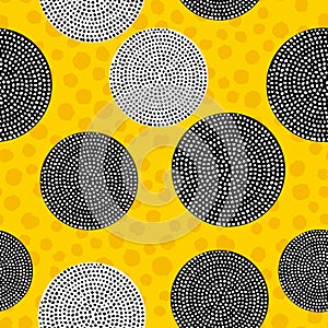 Geometric abstract triangles pattern. Afro style. Seamless vector image.