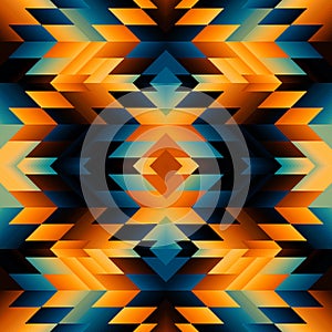 Geometric abstract triangles pattern. Aztec geometric style. Seamless vector image.