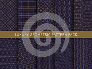 Geometric abstract vector pattern pack