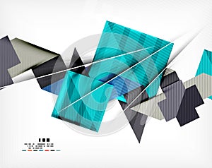 Geometric abstraction business poster