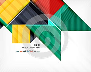 Geometric abstraction business poster