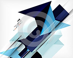 Geometric abstraction business poster