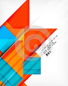 Geometric abstraction business poster