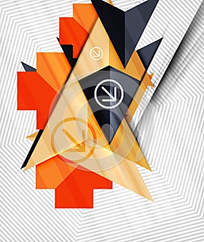 Geometric abstraction business poster