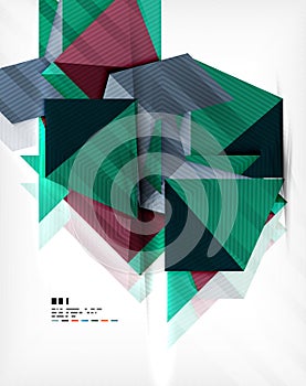 Geometric abstraction business poster