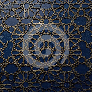 Geometric abstraction featuring layered square structures arranged in a grid pattern.