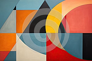 Geometric abstraction with shapes Abstract background for creative interior design