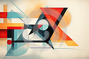 Geometric abstraction with shapes Abstract background for creative interior design