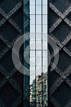 Geometric Abstraction of Urban Structure and Form An abstract, minimalist composition focusing on repeating