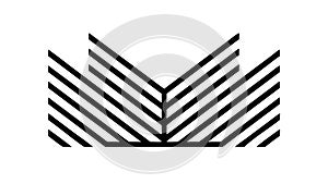 Geometric Angular Border Design Element Modern Abstract Vector Generative AI