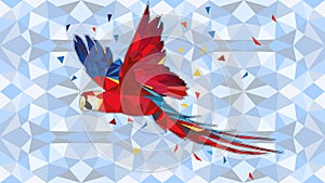 Geometric animal - KAKARIKI A geometric illustration of a New Zealand kakariki