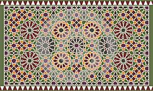Geometric arabic seamless pattern. Abstract islamic vector background.