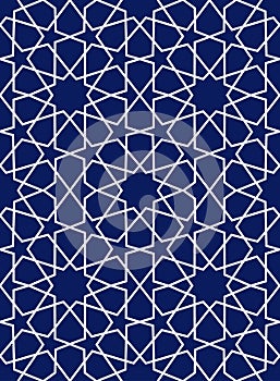 Geometric arabic seamless pattern. Abstract islamic vector background.
