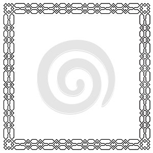 Geometric arabic square framework