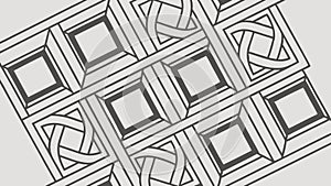 Geometric architectural texture tiled floor seamless pattern graphic vector design Generative AI