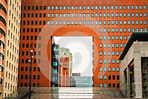 Geometric architecture of Rotterdam, the Netherlands