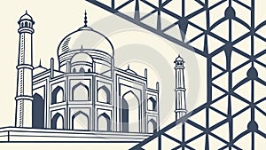 Geometric Arrow Pattern: Abstract Interlocking Design, vector design Generative AI