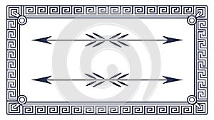 Geometric Arrow Pattern Border: Directional Design Element, vector design Generative AI