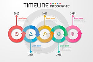 Geometric arrow shape elements with steps,options,milestone,processes or workflow.Business data visualization.Creative timeline