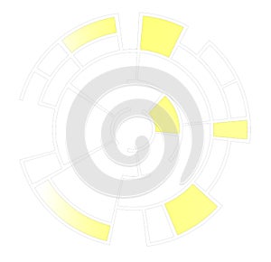 Geometric art composition in circle