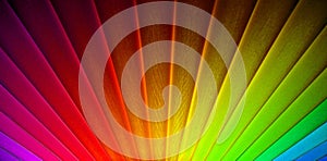 Geometric art deco rainbow sunrise sunburst rays