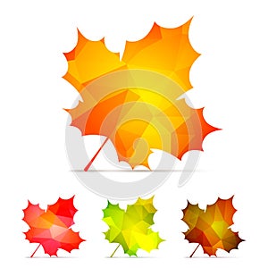 Geometric Autumn Leaves