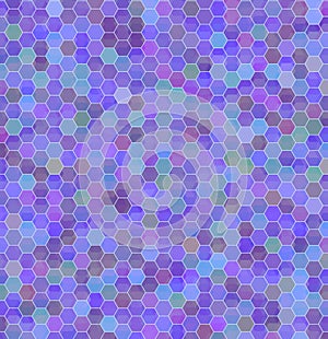 Geometric background of colored hexagons
